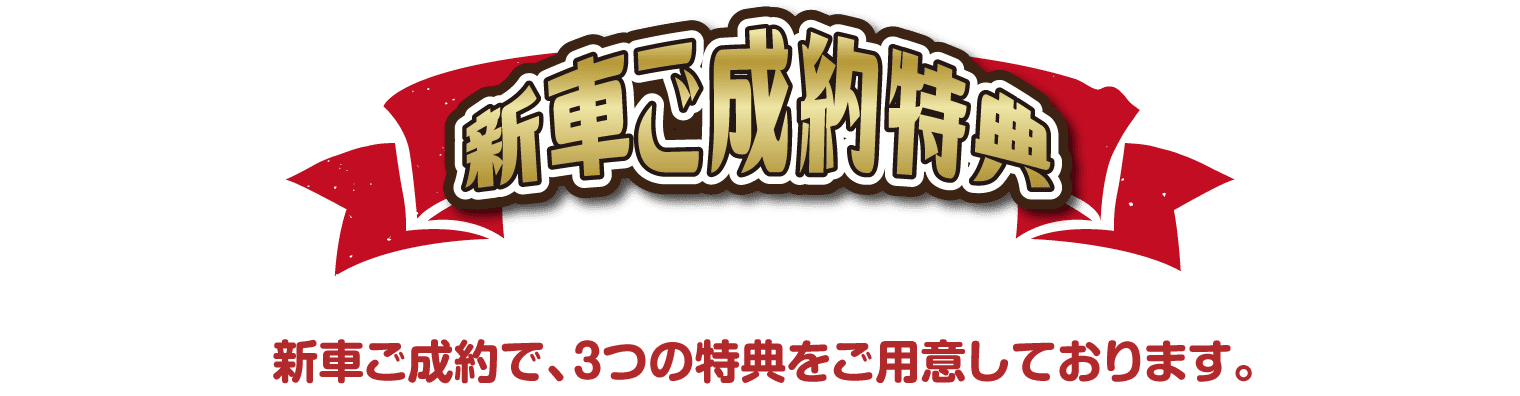新車ご成約特典